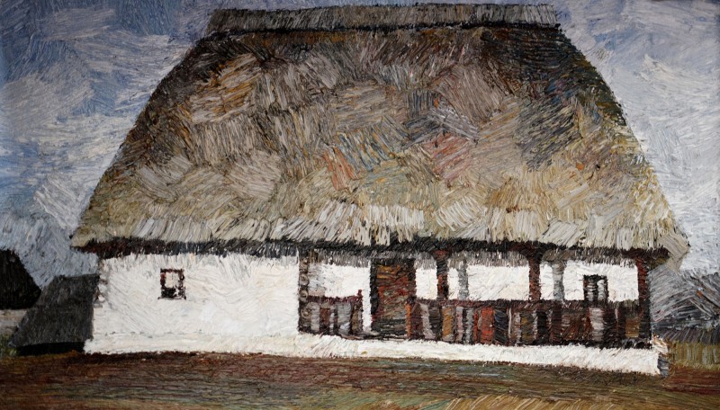 "Motiv. Baia Mare" by Иулиа Стратан, 2010, 350x600mm, масло / холст