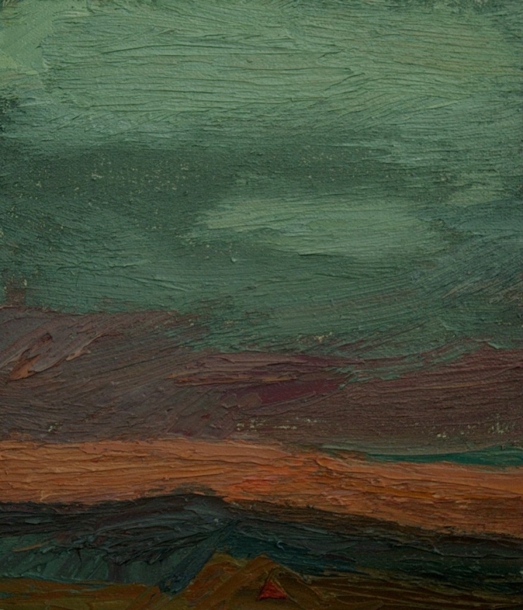 "Studiu. Peisaj" by Rodica Dubasari, 2013, oil on canvas