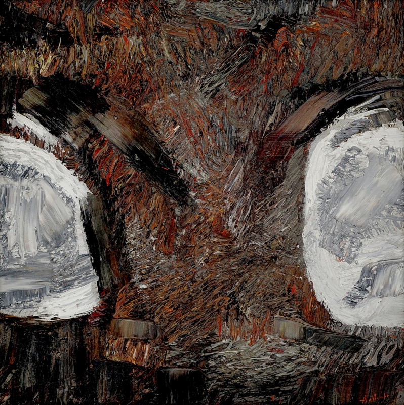 "Etude" by Anatol Ghimpu, 2003, 420x420mm, oil on canvas