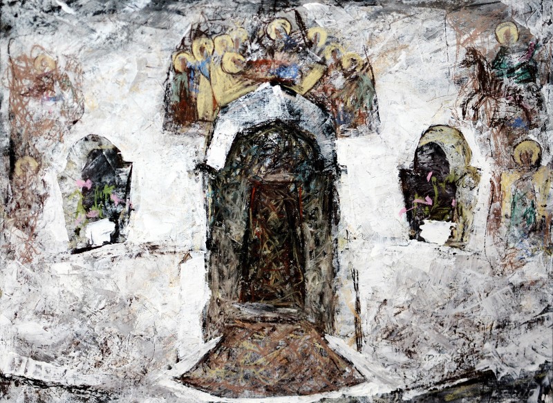 "Рисунок. Пленэр. Продолжительный" by Cristina Dabija, 300x400mm, смешанная техника / бумага