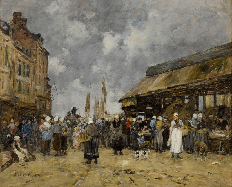 "Pictură. Urban" by Eugène Boudin