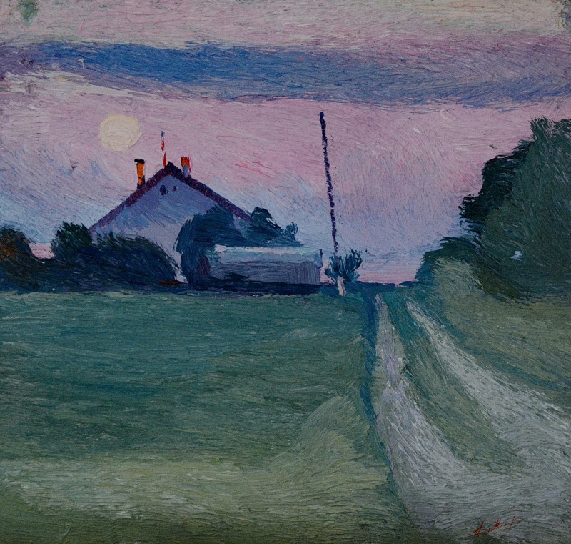 "Etude. Vaja" by Anatol Ghimpu, 1999, 420x450mm, oil on canvas