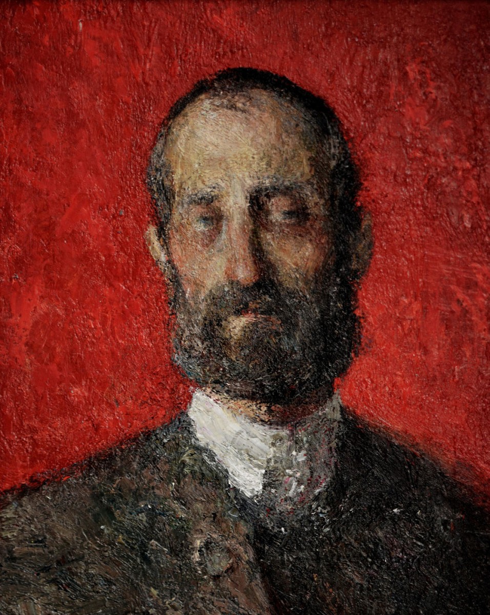"Portret" by Victor Teslaru, 2014, 520x520mm, oil on canvas