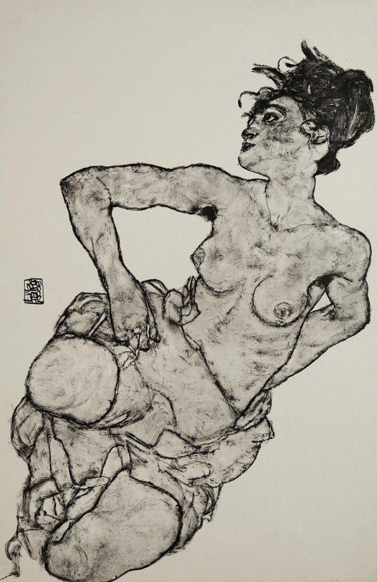 "Рисунок. Обнаженка" by Егон Счиеле