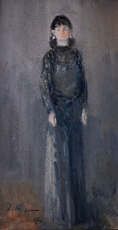 "Painting. Figure" by Emil Childescu, oil on canvas