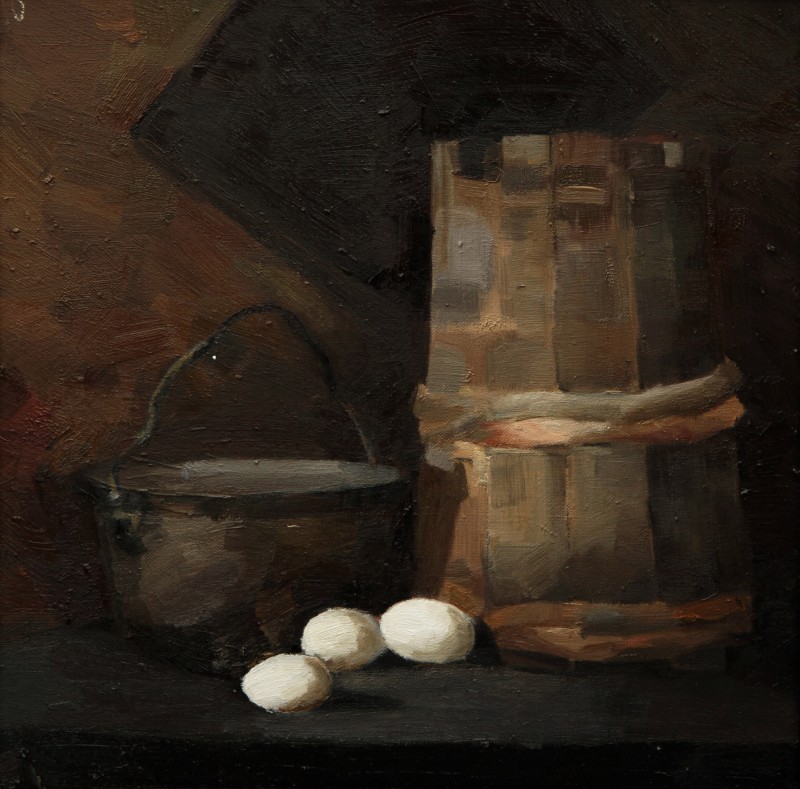 "Painting. Long term" by Carolina Leagul, 420x420mm, oil on canvas