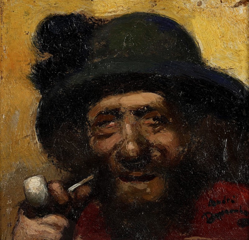 "Pictură. Portret" by André Devambez