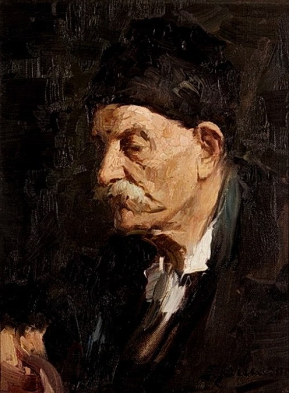 "Pictură. Portret" by Spyros Vikatos