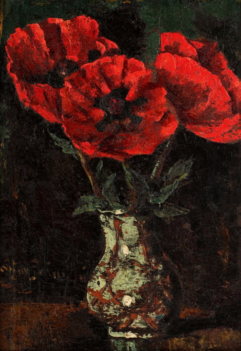 "Pictură. Flori" by Octav Băncilă