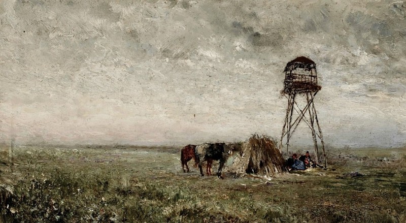 "Compoziție. Rural" by Ivan Pavlovich Pokhitonov