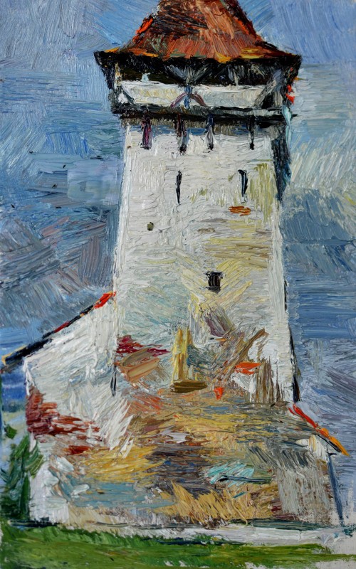"Painting. Pleinair. Long term" by Nina Apostol, 250x400mm, oil on canvas