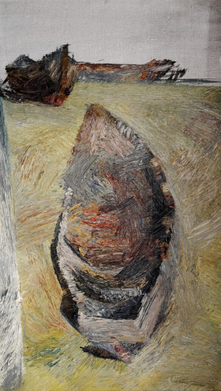 "Motiv. Sibiu. Astra" by Ion Golubei, 2015, 520x300mm, ulei pe pânză
