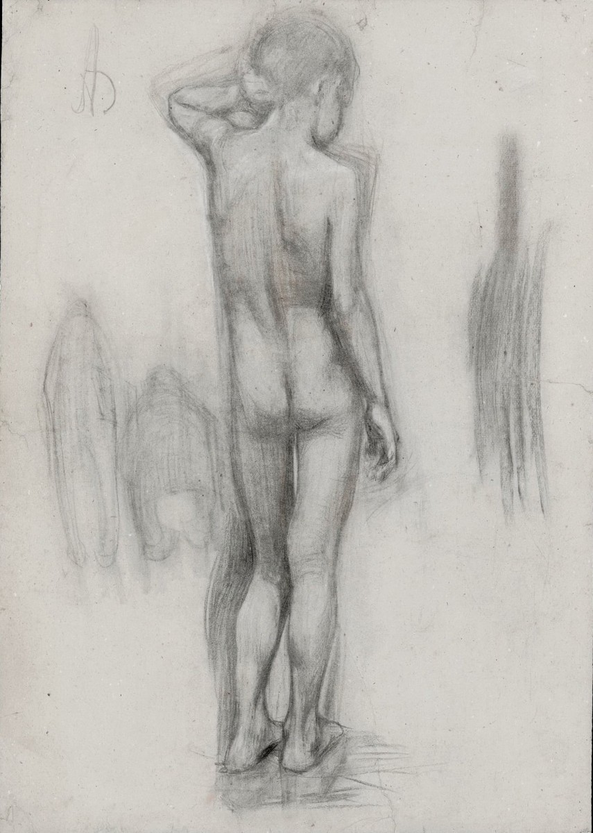 "Drawing. Nude" by Boris (Ber) Izralevich Anisfeld