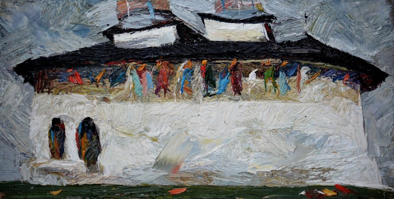 "Pictură. Pleinair. Pleinair România" by Carolina Leagul, ulei pe pânză