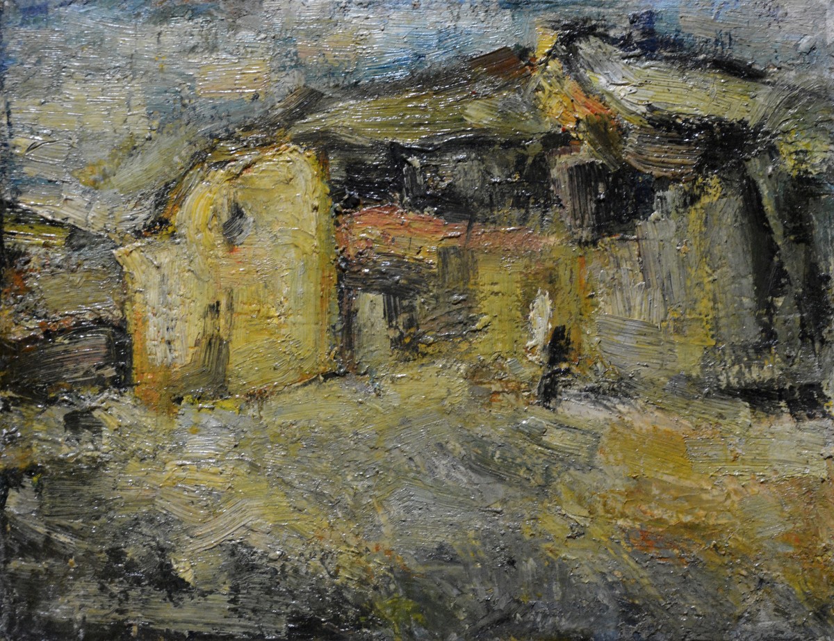 "Живопись. Пленэр. Продолжительный" by Думитру Бродецчии, 400x500mm, масло / холст