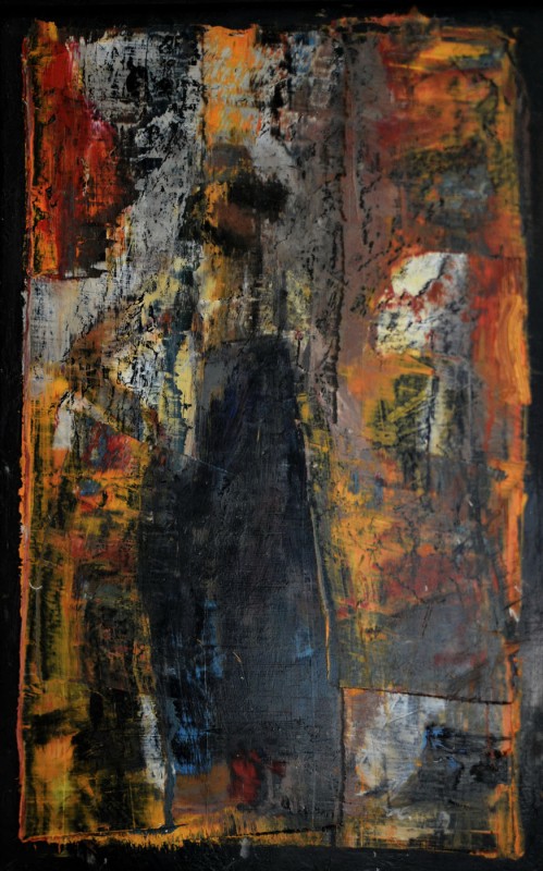 "Studiu către diplomă" by Alexandru Untilov, 2014, 300x200mm, oil on canvas