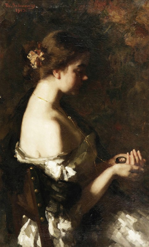 "Pictură. Figură / semifigură" by Thérèse Schwartze