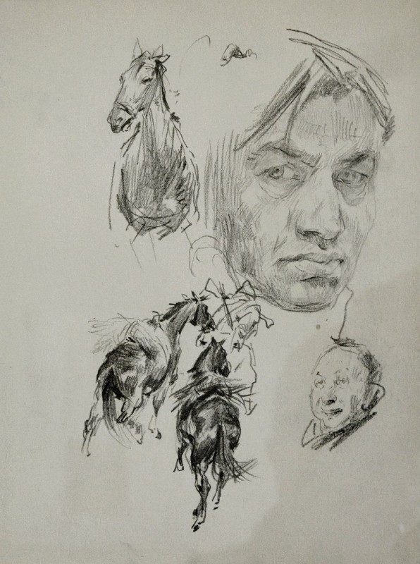 "Sketch. Portrait" by Leonid Grigoraşenco