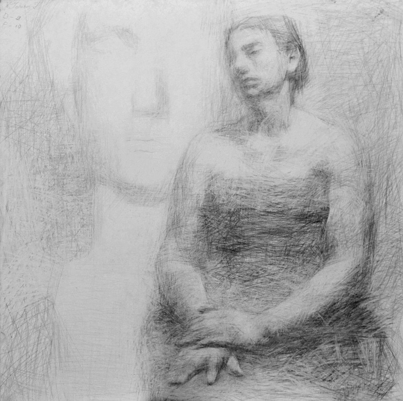 "Semi-figure with gypsum" by Ion Golubei, 2013