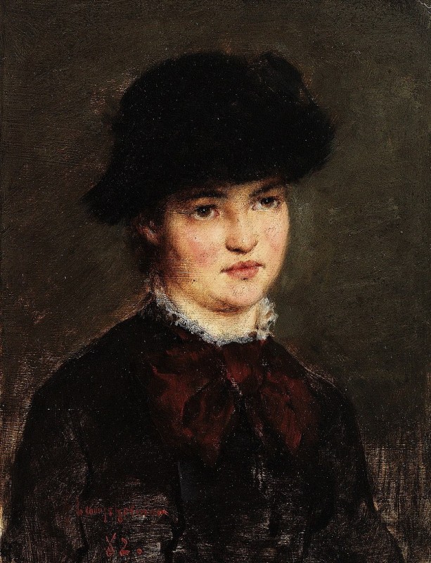 "Pictură. Portret" by Arthur Langhammer