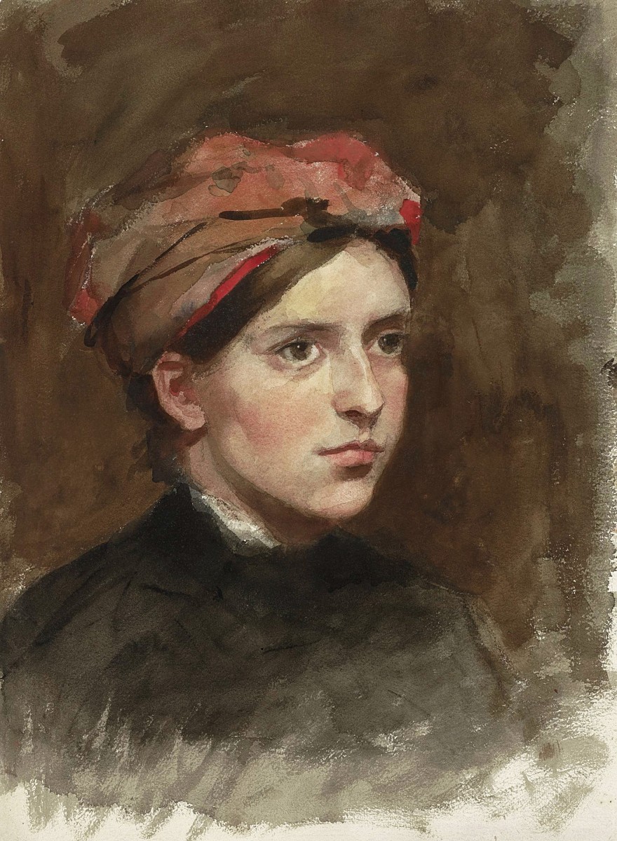 "Pictură. Portret" by Thérèse Schwartze