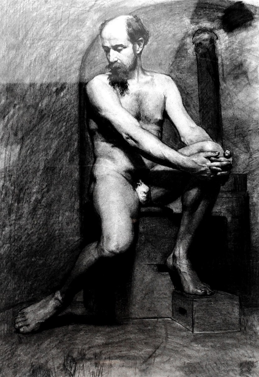 "Drawing. Nude" by Ulpiano Checa