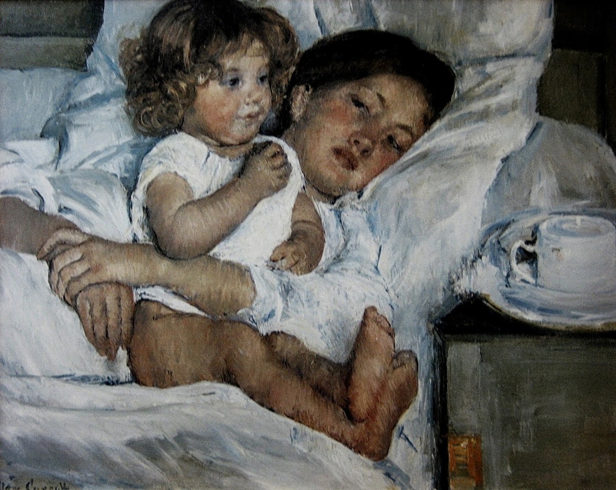 "Pictură. Oameni" by Mary Cassatt