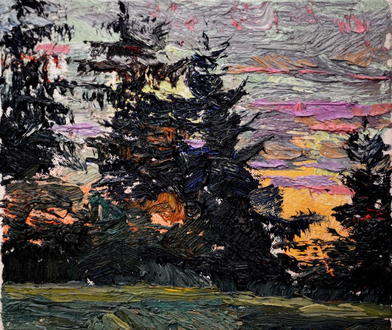 "Motiv. Tesuleasa" by Sorina Păcătos, 2016, 250x300mm, oil on canvas