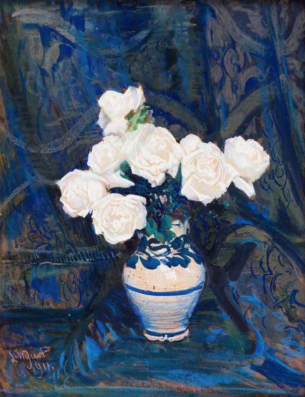 "Pictură. Flori" by Leon Wyczółkowski