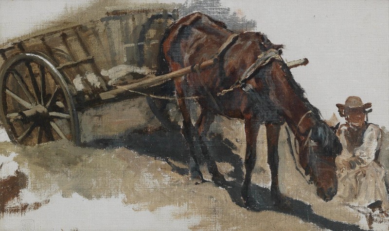 "Painting. Animals" by August Ritter von Pettenkofen
