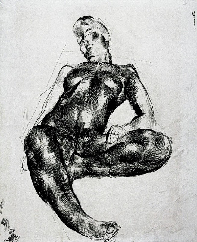"Nude" by Aba-Novák Vilmos
