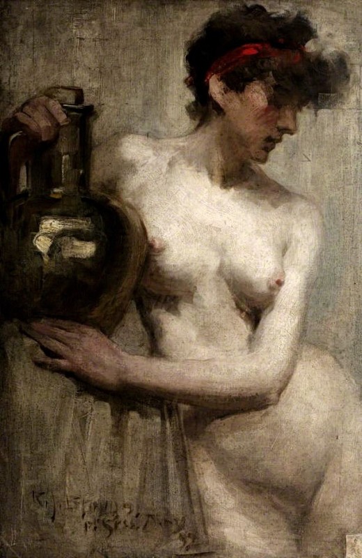 "Painting. Nude" by Robert Barnabas Brough