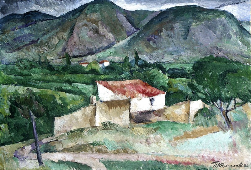 "Pictură. Rural" by Pyotr Petrovich Konchalovsky