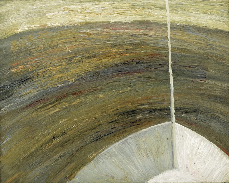 "Motiv. Dunare" by Anatol Ghimpu, 1995, 520x640mm, ulei pe pânză