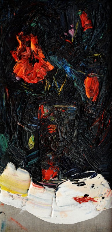 "Maci" by Vlada Cibuc, 2015, 400x200mm, ulei pe pânză