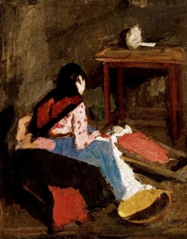 "Compoziție" by Adolf Fényes