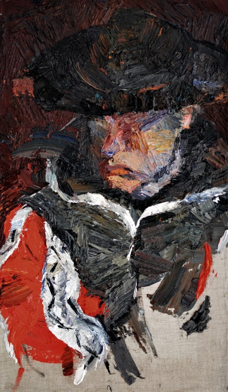 "Живопись. Этюд. Портрет. Продолжительный" by Ниcолета Дериволcов, 520x300mm, масло / холст