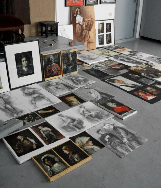 Viewings in the Academic Lyceum of Fine Arts "Igor Vieru" / Copies. 5 September 2016