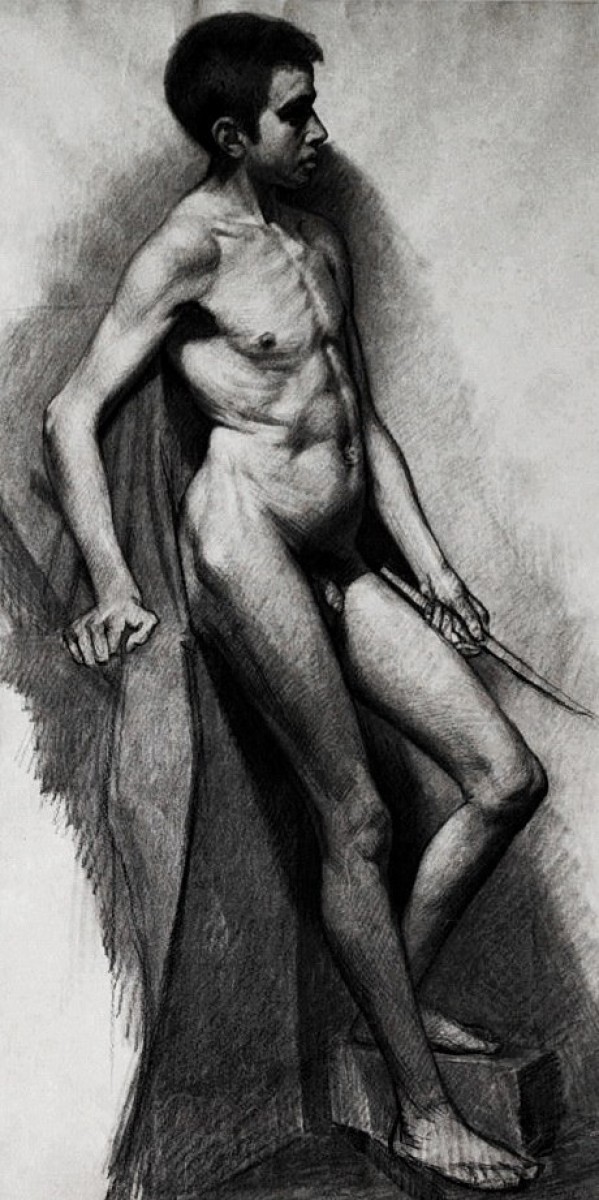 "Desen. Nud" by Hendrik Gerrit Bokhorst