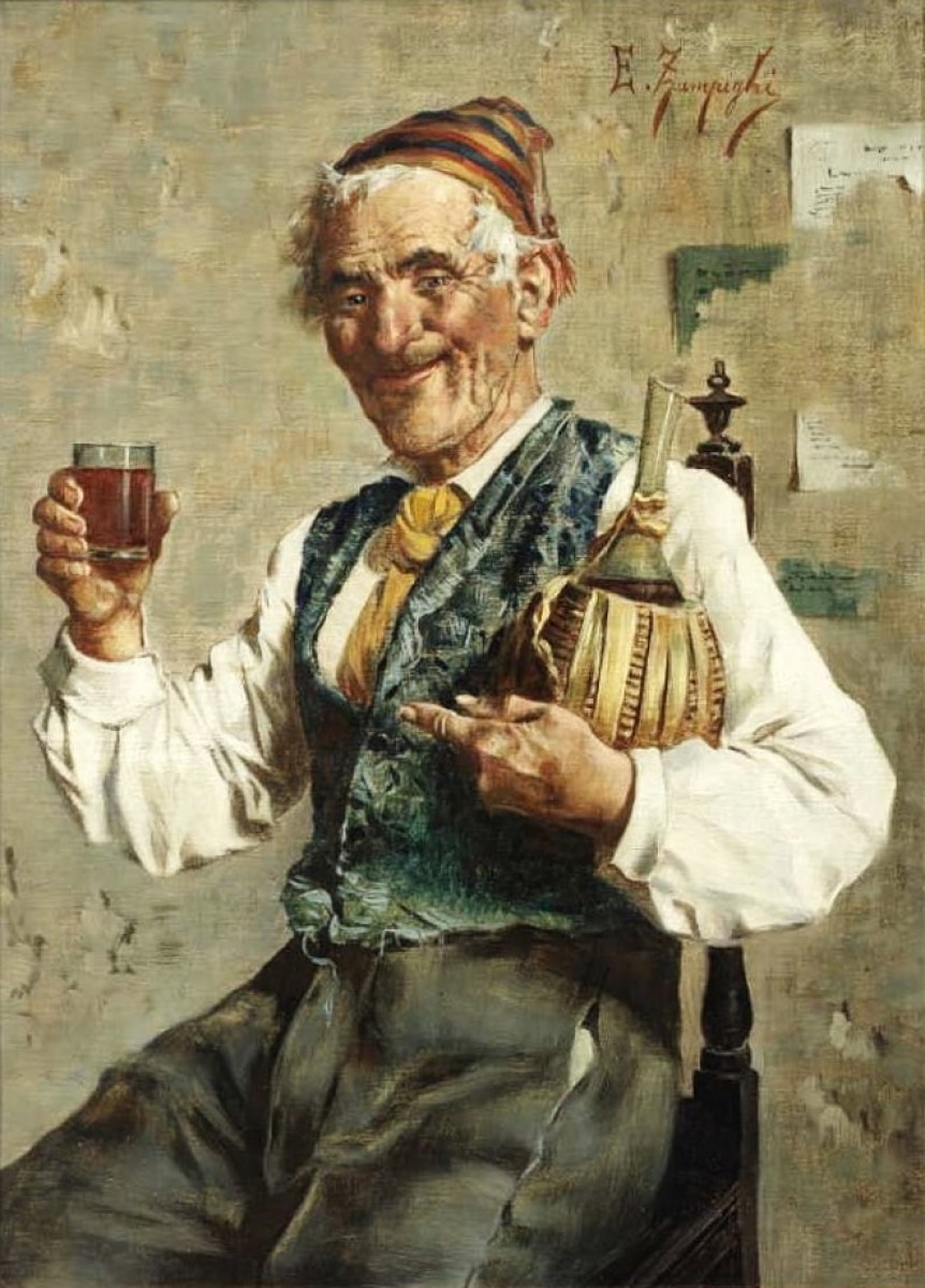 "Painting. Figure" by Eugenio Zampighi