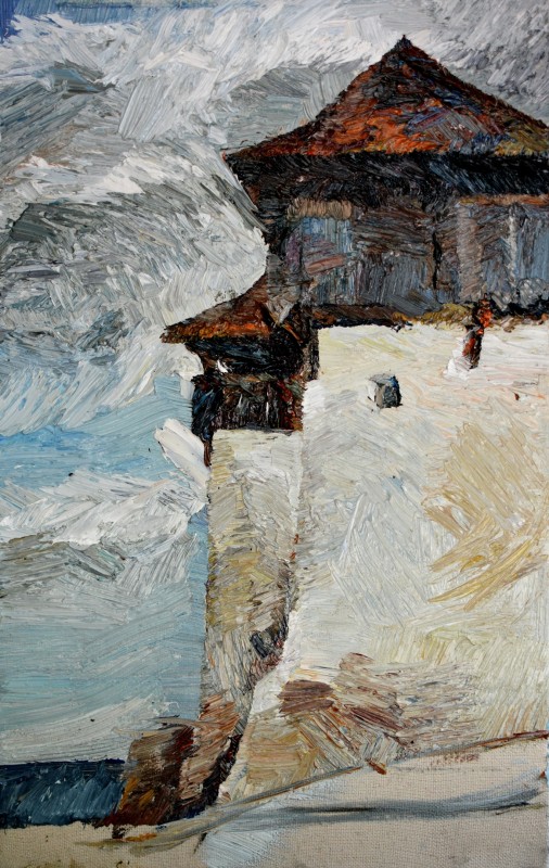 "Живопись. Пленэр. Пленэр в Румынии" by Думитрица Знаида, масло / холст