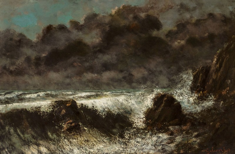 "Painting. Landscape" by Gustave Courbet