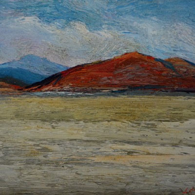 "Nebedag" by Anatol Ghimpu, 1999, 400x440mm, oil on canvas