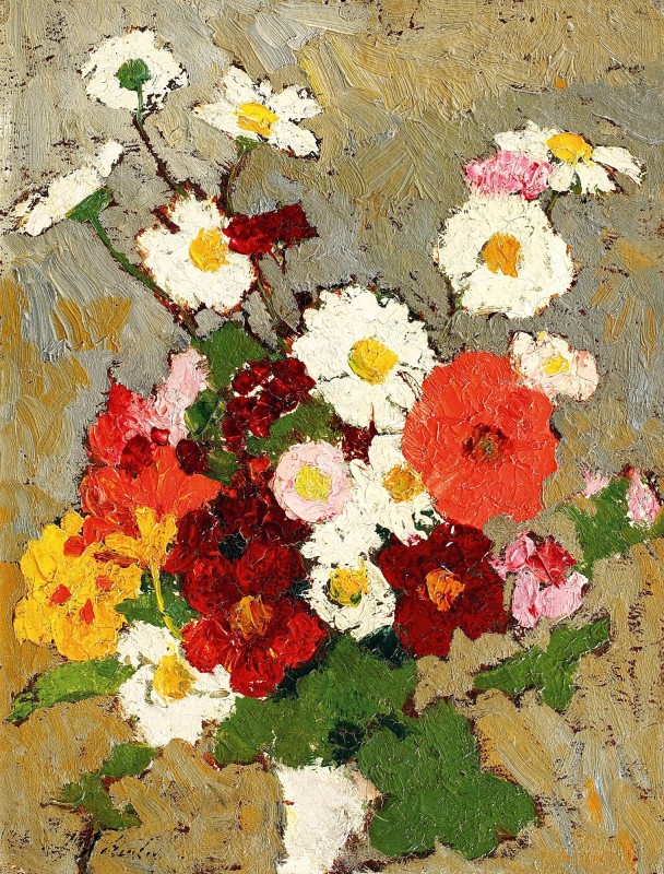 "Pictură. Flori" by Nicolae Tonitza