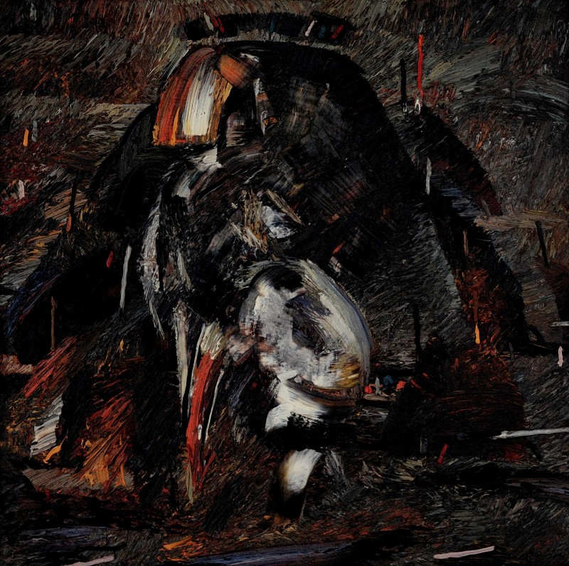 "Портрет" by Анатол Гимпу, 2002, 680x680mm, масло / холст