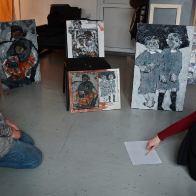 Oxana Țip at ... astăzi în atelierul cl. a XI-a și cl. a XII-a