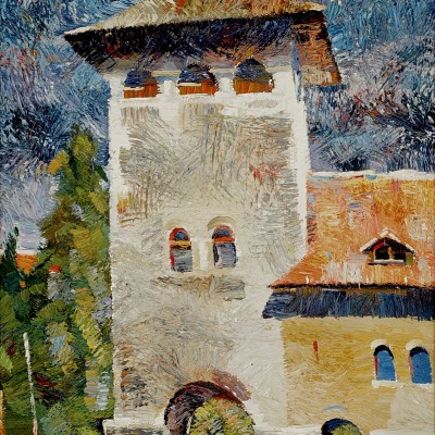 "Etude. Transilvania" by Анатол Гимпу, 2002, 680x420mm, масло / холст