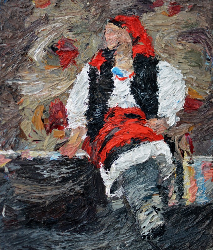 "Painting. Etude. Figure. Long term" by Eduard Leahu, 300x250mm, oil on canvas