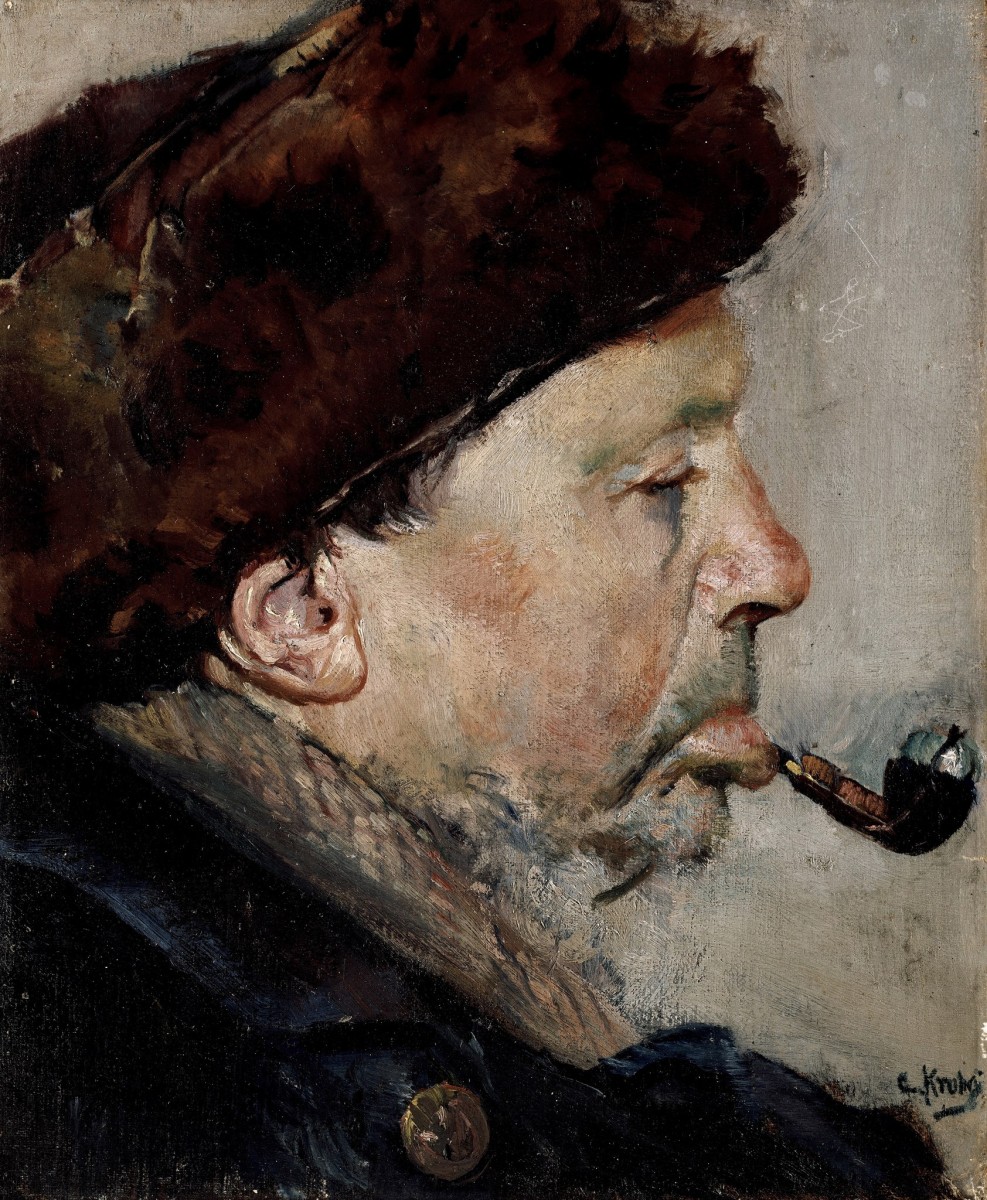 "Painting. Portrait" by Christian Krohg