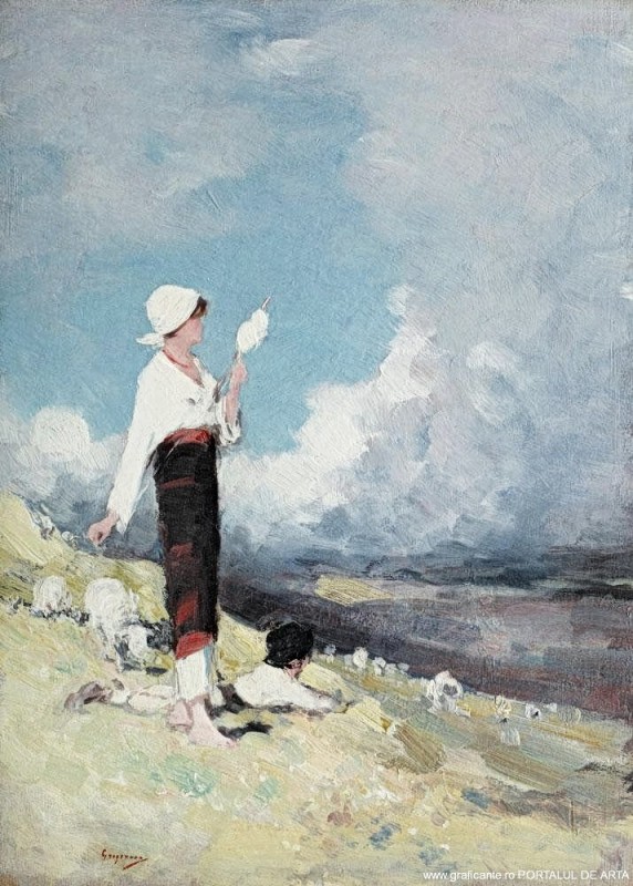 "Painting. People" by Nicolae Grigorescu